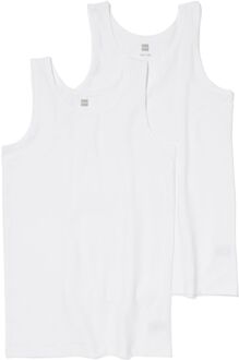 Hema Kinderhemden - 2 stuks wit (wit) - 134/140