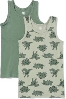Hema Kinderhemden dino - 2 stuks groen (groen) - 86/92