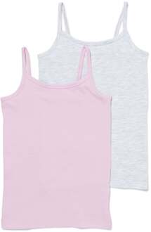 Hema Kinderhemden katoen/stretch - 2 stuks lila (lila)