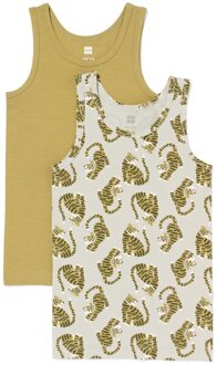 Hema Kinderhemden tijger - 2 stuks lichtblauw (lichtblauw) - 98/104