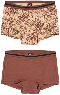Hema Kinderhipsters luipaard - 2 stuks bruin (bruin) - 158/164