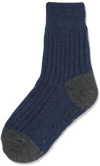 Hema Kinderhuissokken rib fleece donkerblauw (donkerblauw) - 31/34