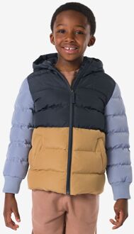 Hema Kinderjas kleurblok donkerblauw (donkerblauw) - 134/140