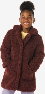 Hema Kinderjas teddy donkerbruin (donkerbruin) - 110/116