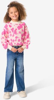 Hema Kinderjeans wijd middenblauw (middenblauw) - 164