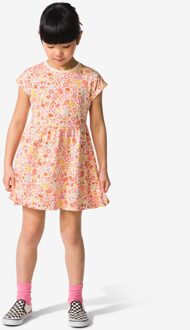 Hema Kinderjurk A-lijn bloemen ecru (ecru) - 98/104