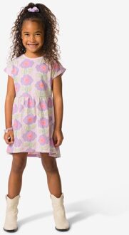 Hema Kinderjurk A-lijn bloemen lila (lila) - 122/128