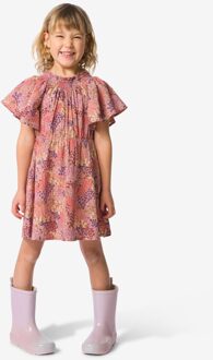 Hema Kinderjurk bloemen lichtroze (lichtroze) - 110/116