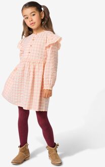 Hema Kinderjurk seersucker ruiten roze (roze) - 110/116