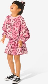 Hema Kinderkledingset comfy fit sweatstof dierenprint roze (roze) - 86/92
