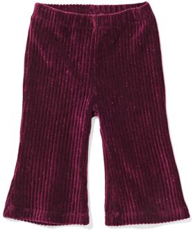Hema Kinderlegging flared fit rib glitter donkerrood (donkerrood) - 80