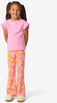 Hema Kinderlegging rib hartjes geel (geel) - 122/128