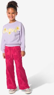 Hema Kinderlegging wijd badstof bloemen roze (roze) - 86/92