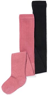 Hema Kindermaillots glitter - 2 stuks donkerroze (donkerroze) - 98/104