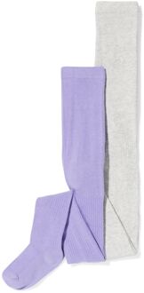 Hema Kindermaillots rib - 2 stuks lavendel (lavendel) - 146/152