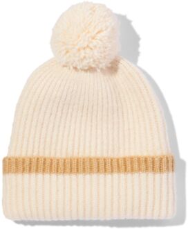 Hema Kindermuts met wol beige (beige) - 98/128