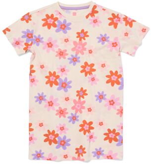 Hema Kindernachthemd bloemen gebroken wit (gebroken wit) - 122/128