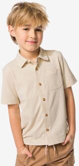 Hema Kinderoverhemd piqué zand (zand) - 110/116