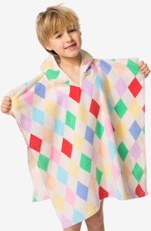 Hema Kinderponcho 60x60cm velours circus (multicolor)
