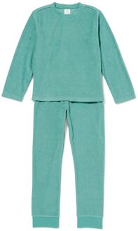 Hema Kinderpyjama badstof groen (groen) - 134/140