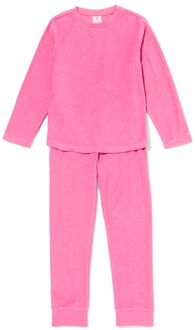 Hema Kinderpyjama badstof roze (roze) - 122/128