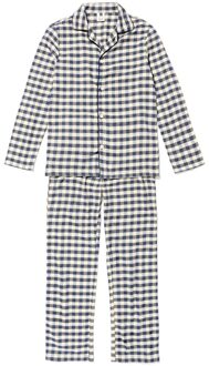 Hema Kinderpyjama flannel strepen blauw (blauw) - 134/140