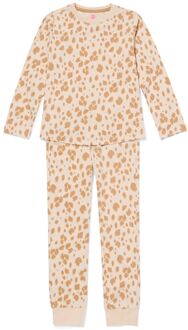 Hema Kinderpyjama luipaard beige (beige) - 158/164