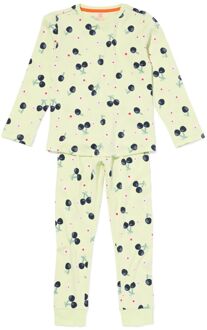 Hema Kinderpyjama rib kers lime (lime) - 122/128