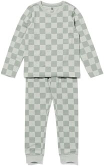 Hema Kinderpyjama ruiten lichtgroen (lichtgroen) - 158/164