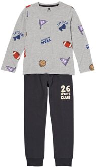 Hema Kinderpyjama sport grijsmelange (grijsmelange) - 110/116