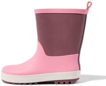 Hema Kinderregenlaars kleurblokken roze roze (roze) - 34/35