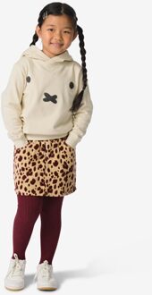 Hema Kinderrok corduroy dierenprint zand (zand) - 146/152