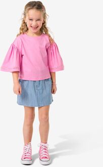 Hema Kinderrok strepen lichtblauw (lichtblauw) - 122/128