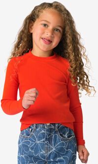 Hema Kindershirt rib rood (rood) - 98/104