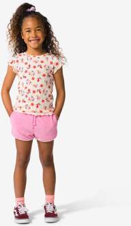 Hema Kindershort comfy fit badstof roze (roze) - 122/128