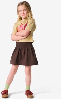 Hema Kindershort jersey donkerbruin (donkerbruin) - 110/116
