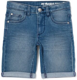 Hema Kindershort jogdenim middenblauw (middenblauw) - 122/128