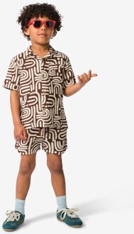 Hema Kindershort regular fit bruin (bruin) - 122/128