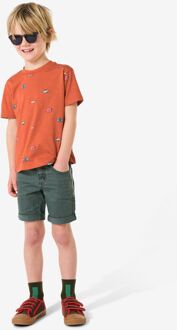 Hema Kindershort regular fit donkergroen (donkergroen) - 134/140