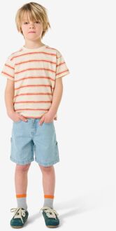 Hema Kindershort regular fit strepen blauw (blauw) - 110/116