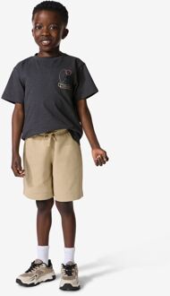 Hema Kindershort regular fit sweatstof - 2 stuks beige (beige) - 98/104