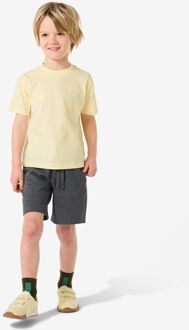 Hema Kindershort regular fit sweatstof - 2 stuks grijsmelange (grijsmelange) - 146/152