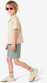 Hema Kindershort regular fit sweatstof - 2 stuks groen (groen) - 122/128