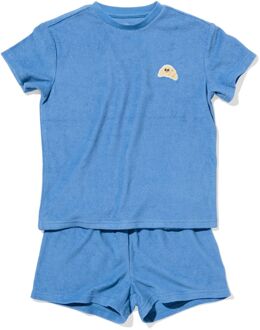 Hema Kindershortama badstof croissant blauw (blauw) - 110/116