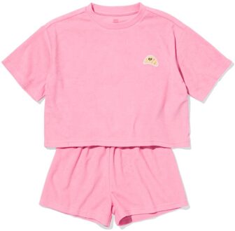 Hema Kindershortama badstof croissant roze (roze) - 110/116