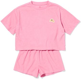 Hema Kindershortama badstof croissant roze (roze) - 122/128