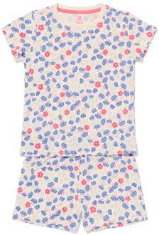 Hema Kindershortama bloemen gebroken wit (gebroken wit) - 146/152