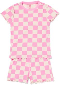 Hema Kindershortama rib ruiten roze (roze) - 134/140