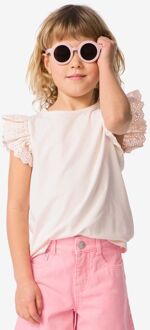 Hema Kindersinglets jersey geborduurd - 2 stuks paars (paars) - 98/104