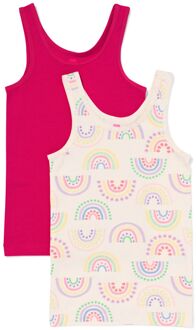 Hema Kindersinglets regenboog - 2 stuks multi (multi) - 86/92